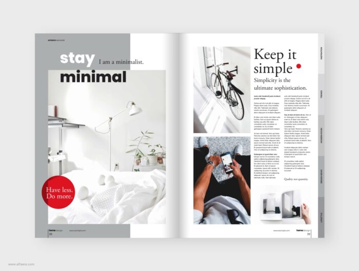 Minimal Interior Magazine Template