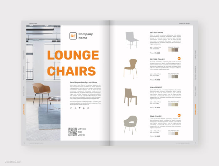 Corel Draw Furniture Product Catalog Brochure Templa