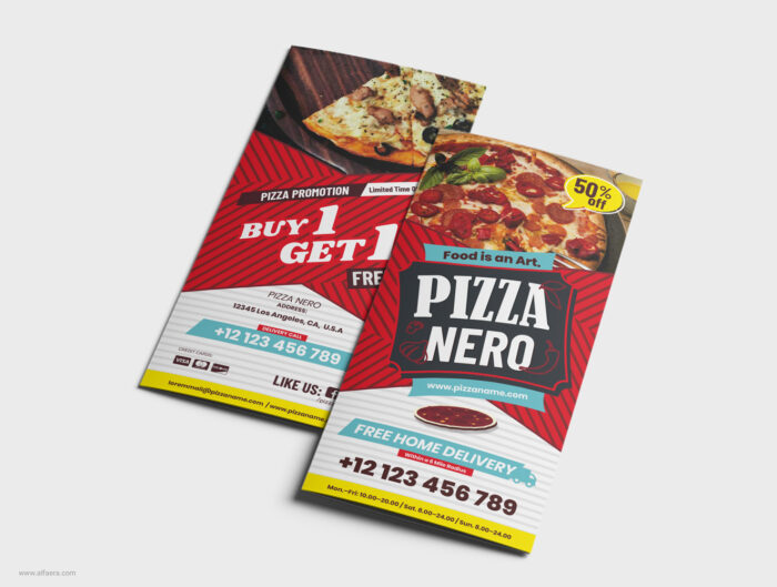 Modern CorelDRAW Pizza Flyer Design