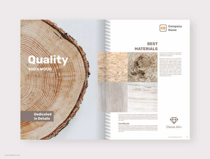 Wood Brochure Template