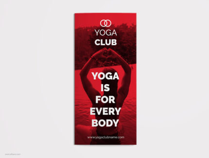 Yoga Trifold Brochure CorelDraw